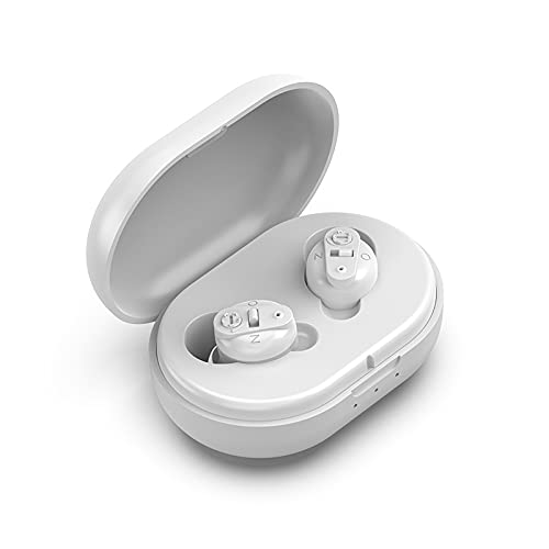Elderly Hearing Aids Appearance Sound Amplifier Magnetic Charging Sound Collector (White)
