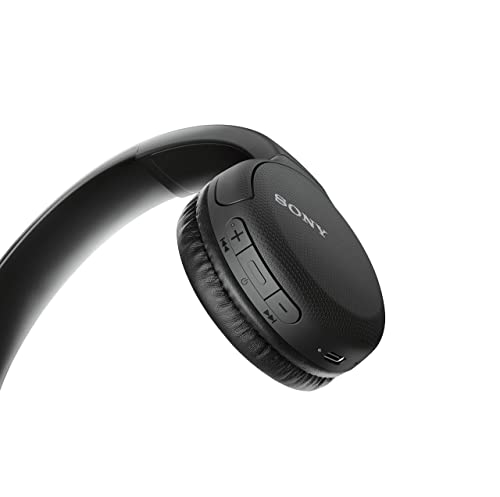 Sony Wireless Headphones WH-CH510: Wireless Bluetooth On-Ear Headset with Mic for Phone-Call, Black