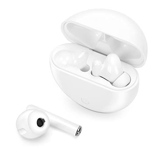 CIC Hearing Aids for Seniors Rechargeable with Noise Cancelling, Hearing Amplifier for Adults with Severe Hearing Loss, 16 Channels Digital Sound Process with Smart Touch Control and Auto On & Off (mini White, Pair)