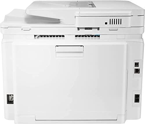 HP Color Laserjet Pro M283cdw Wireless All-in-One Laser Printer, Print Scan Copy Fax, Auto 2-Sided Printing, 22ppm, 600x600DPI, 260-Sheet, Remote Mobile Print, White, Durlyfish Ten cartridges