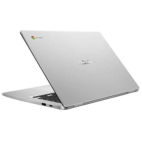 ASUS 14" HD Anti-Glare NanoEdge Display Thin and Light Chromebook, Intel Celeron Dual-Core Processor, 4GB RAM, 32GB eMMC, 128GB MicroSD Card, USB-C, WiFi, Webcam, Chrome OS