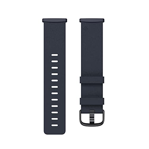 Vegan Leather Band for Fitbit 24mm Attach,Indigo,Large *Compatible with Sense 2, Sense, Versa 4 & Versa 3