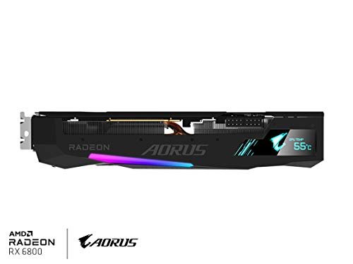 AORUS Radeon RX 6800 Master 16G Graphics Card, MAX-Covered Cooling, 16GB 256-bit GDDR6, GV-R68AORUS M-16GD Video Card