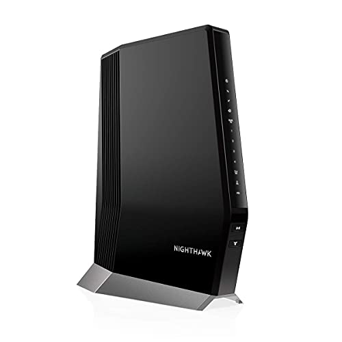 NETGEAR Nighthawk Cable Modem with Built-in WiFi 6 Router (CAX80) - Compatible with All Major Cable Providers | Cable Plans Up to 6Gbps | AX6000 WiFi 6 speed | DOCSIS 3.1 (Renewed)