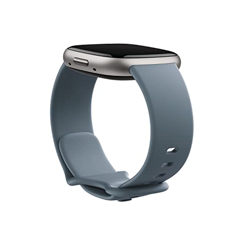 Infinity Band for Fitbit 24mm Attach,Waterfall Blue,Small *Compatible with Sense 2, Sense, Versa 4 & Versa 3