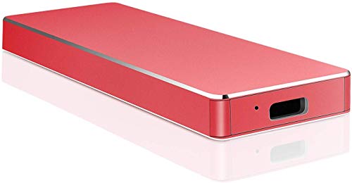 Ultra Slim SSD External Solid State Drive 16TB, Ultra Large Capacity SSD Hard Drive USB 3.1 Type-C Hard Drive for PC, Mac, Desktop, Laptop (16TB, Red)