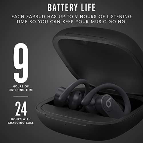 Powerbeats Pro Wireless Earbuds - Apple H1 Headphone Chip, Class 1 Bluetooth Headphones, 9 Hours of Listening Time, Sweat Resistant, Built-in Microphone - Black - AOP3 EVERY THING TECH 