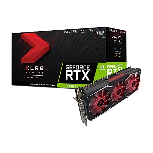 PNY GeForce RTX™ 3090 Ti 24GB XLR8 Gaming Uprising Epic-X RGB™ Overclocked Triple Fan Graphics Card