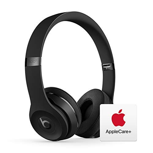 Beats Solo³ Wireless On-Ear Headphones - Apple W1 Chip - Black with AppleCare+ Bundle