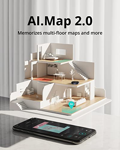 eufy by Anker, RoboVac X8 Hybrid, Robot Vacuum and Mop Cleaner with iPath Laser Navigation, Twin-Turbine Technology generates 2000Pa x2 Suction, AI. Map 2.0 Technology, Wi-Fi, Perfect for Pet Owner