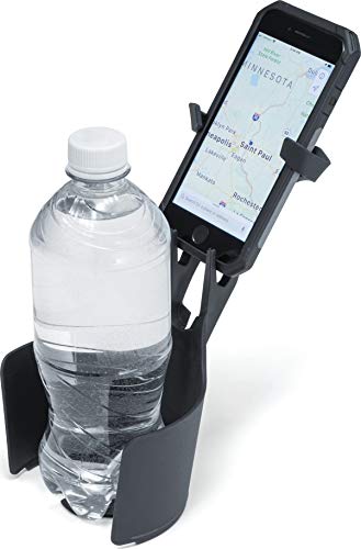 Kuryakyn 6474 Free-Flex Cup and Cell Phone Device Holder: Mounts in Cars, Trucks, Vans, UTVs with Flexible Arms Securing Various Phones/Cases , Black