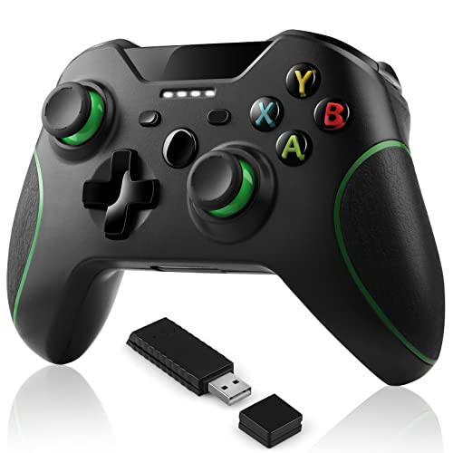 Sogdeco Wireless Controller Compatible with Xbox One - 2.4GHz Game Controller Built-in Dual Vibration Gamepad Compatible with Xbox One/One S/One X/One Series X/S/Elite/PC Windows 7/8/10 (Black)