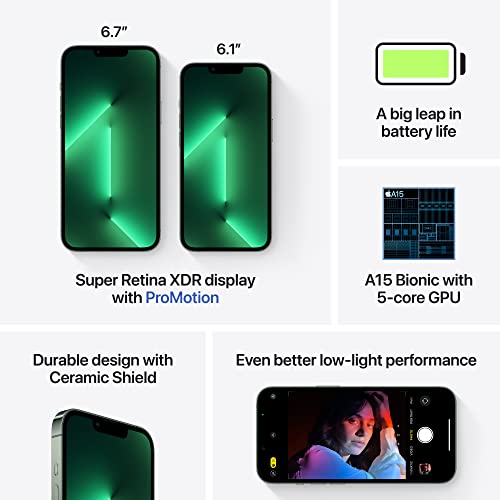 Apple iPhone 13 Pro Max (128 GB, Alpine Green) [Locked] + Carrier Subscription - AOP3 EVERY THING TECH 