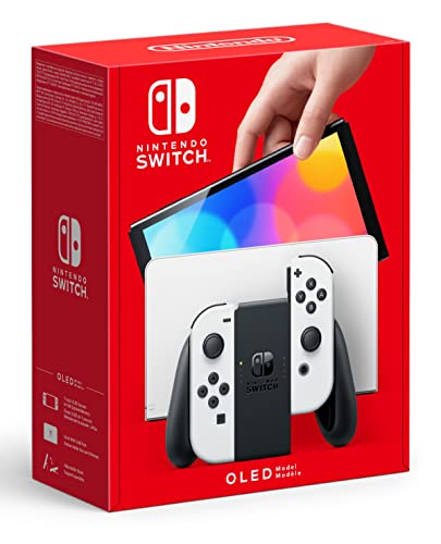 Nintendo Switch – OLED Model w/ White Joy-Con