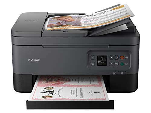 Canon PIXMA TR7020a All-in-One Wireless Color Inkjet Printer, with Duplex Printing, Mobile Printing, and Auto Document Feeder, Black