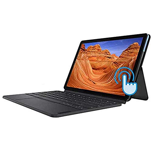 2020 Lenovo Chromebook Duet 2-in-1 10.1" FHD Touchscreen Tablet Computer, MediaTek Helio P60T CPU, 4GB RAM, 128GB SSD, ARM G72 MP3 Graphics, Dual Webcam, USB-C, Chrome OS, Blue+Gray