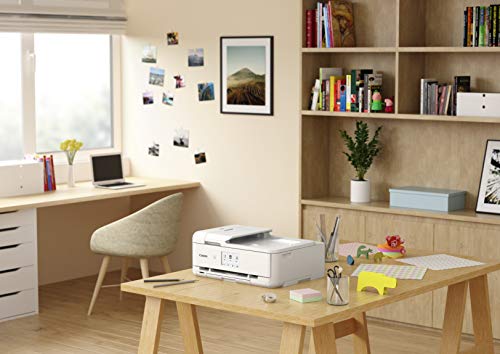 Canon TS9521C All-In-One Wireless Crafting Photo Printer, 12X12 Printing, White, Amazon Dash Replenishment Ready