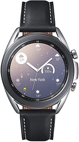 SAMSUNG Galaxy Watch 3 (41mm, GPS, Bluetooth) Smart Watch with Advanced Health Monitoring, Fitness Tracking, and Long Lasting Battery - Mystic Silver (US Version)