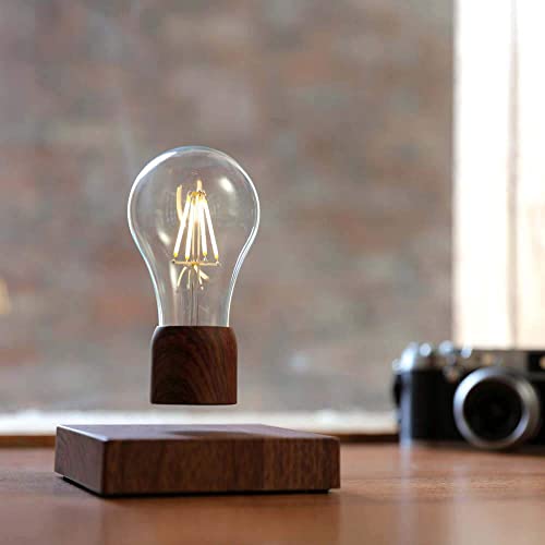 Magnetic Levitating Floating Wireless LED Light Bulb Desk Lamp for Unique Gifts, Room Decor, Night Light, Home Office Decor Desk Tech Toys