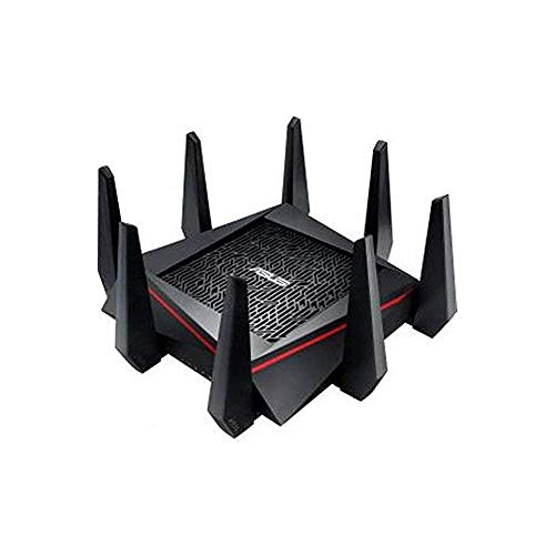 ASUS RT-AC5300 AC5300 Tri-Band WiFi Gaming Router, MU-MIMO, AiProtection Lifetime Security by Trend Micro, AiMesh Compatible for Mesh WiFi System, WTFast Game Accelerator (Renewed)