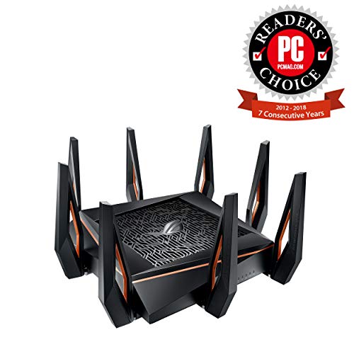 ASUS AX6000 WiFi 6 Gaming Router (RT-AX88U) & ROG Rapture WiFi 6 Gaming Router (GT-AX11000) - Tri-Band 10 Gigabit Wireless Router, 1.8GHz Quad-Core CPU, WTFast, 2.5G Port, AiMesh Compatible, Aura RGB