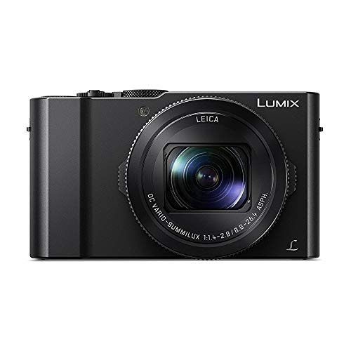 Panasonic LUMIX LX10 4K 20.1MP Digital Camera with Leica 24-72mm Lens (Black), 64GB SD Card, and Camera Case Bundle