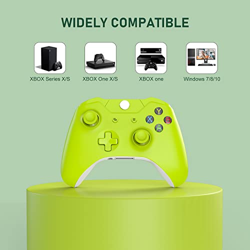 Wireless Controller PC Game Controller Compatible with Xbox Series X/S/Xbox One/Xbox One S/One X/Windows 7/8/10/11（Electric Volt）