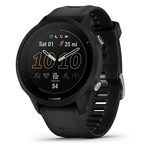 Garmin Forerunner® 955, GPS Running Smartwatch, Tailored to Triathletes, Long-Lasting Battery, Black