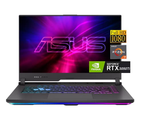 ASUS 15.6 Inch FHD Gaming Laptop, NVIDIA GeForce RTX 3050TI (GDDR6), AMD Ryzen 7 4800H (8 Core, Beat i5-12450H), 32GB RAM, 512GB SSD, Wi-Fi 6, Bluetooth 5.1, Win 10, JAWFOAL