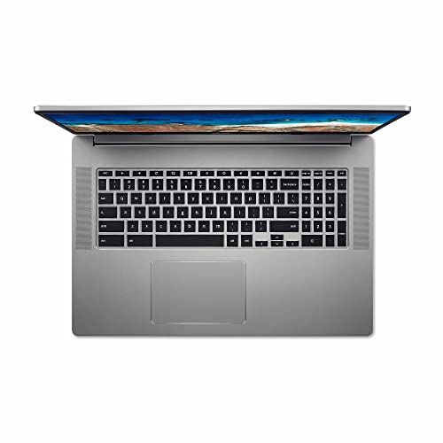 Acer Chromebook 317 Business Laptop I 17.3" FHD IPS ComfyView Display I Intel Celeron N4500 I 4GB DDR4 64GB eMMC + 256GB SD Card I Intel UHD Graphics USB-C ChromeOS Silver + 32GB MicroSD Card