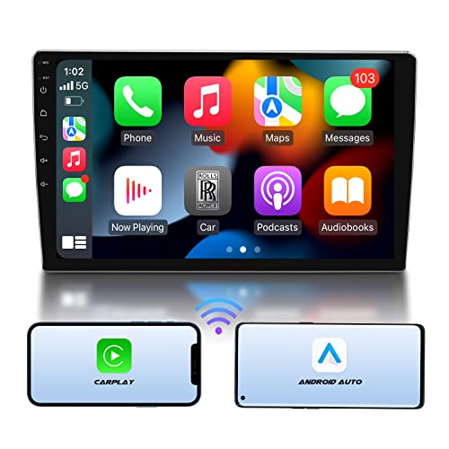 Eonon Apple CarPlay & Android Auto Car Stereo Receiver, Android 10.0 Car Stereo Universal Double Din 3+32GB Car Radio, Bluetooth 5.0/4 Sets of UI, 10.1 Inch-Q03Pro