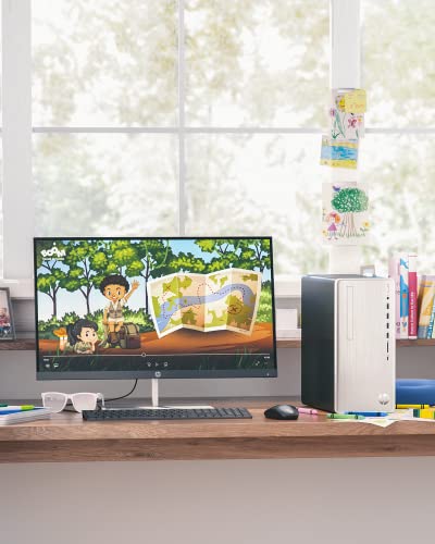 HP Pavilion Desktop PC, AMD Ryzen 3 5300G, 4 GB RAM, 256 GB SSD, Windows 11 Home, Wi-Fi 5 & Bluetooth Connectivity, 9 USB Ports, Wired Mouse and Keyboard Combo, Pre-Built Tower (TP01-2032, 2021)