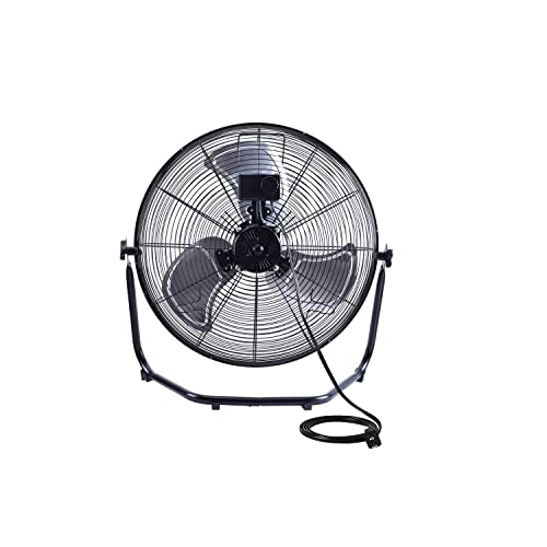 AmazonCommercial 20" High Velocity Industrial Fan, Black,