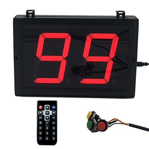 BTBSIGN 4'' Large Tally Counter Clicker 2 Digit Display for Golf Visitor Lap Event