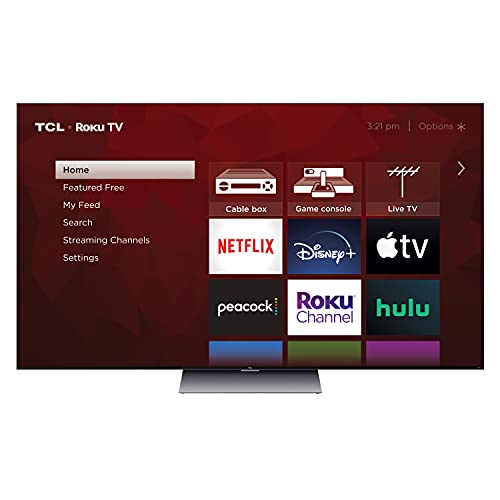 TCL 75-inch Class 6-Series 8K Mini-LED UHD QLED Dolby Vision HDR Smart Roku TV - 75R648, 2021 model