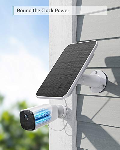 eufy Security eufyCam 2 Pro Wireless Home Security Add-on Camera & Certified eufyCam Solar Panel Bundle, 2K Resolution, No Monthly Fee, Continuous Power Supply, 2.6W Solar Panel