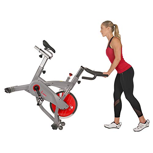 Sunny Health & Fitness AeroPro Indoor Cycling Exercise Bike with 44 LB Flywheel and Magnetic Resistance - SF-B1711, Grey