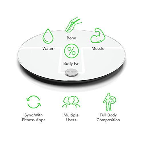 QardioBase2 WiFi Smart Scale and Body Analyzer: monitor weight, BMI and body composition, easily store, track and share data. Free app for iOS, Android, Kindle. Works with Apple Health.