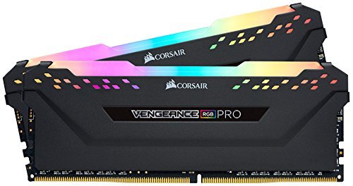 Corsair Vengeance RGB Pro 32GB (2x16GB) 2666 C16 DDR4 Desktop Memory - Black, Model Number: CMW32GX4M2A2666C16