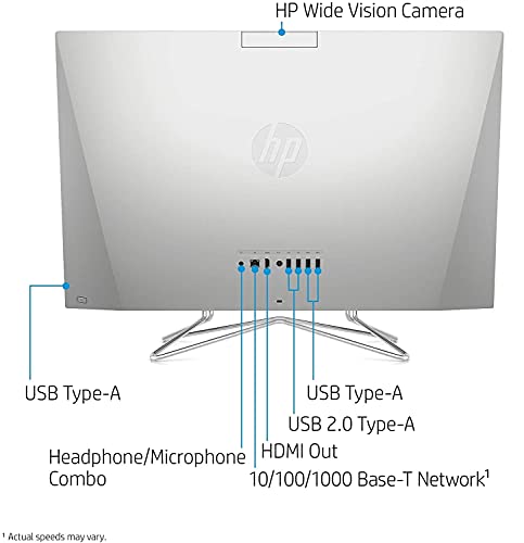 HP Pavilion 27 Touch Desktop 4TB SSD 16TB HD 64GB RAM (Intel 11th gen Quad Core i7 CPU Turbo Boost 4.70GHz, 64 GB RAM, 4 TB SSD + 16 TB HD, 27-inch FHD Touchscreen, Win 10 Pro) PC Computer All-in-One