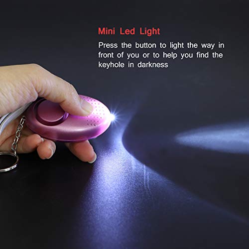 Taiker Personal Alarm for Women 140DB Emergency Self-Defense Security Alarm Keychain with LED Light for Women Kids and Elders-2 Pack