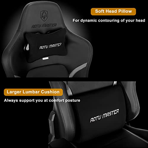 AOTU Gaming Chair Office Chair PC Chair with Footrest, Ergonomic High Backrest and Seat Height Adjustable Swivel Recliner, Video Gaming Chair with Headrest Pillow and Lumbar Support