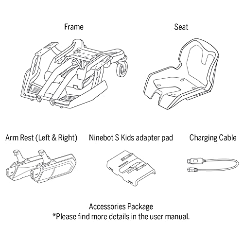 Segway Ninebot Mecha Kit, Applicable to Electric Self-Balancing Scooter, Human-Body Sensor in Joystick, Mobile App Integration (Not Included Ninebot S)