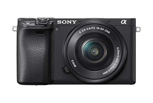 Sony Alpha a6400 Mirrorless Camera: Compact APS-C Interchangeable Lens Digital Camera with Real-Time Eye Auto Focus, 4K Video, Flip Screen & 16-50mm Lens - E Mount Compatible Cameras - ILCE-6400L/B