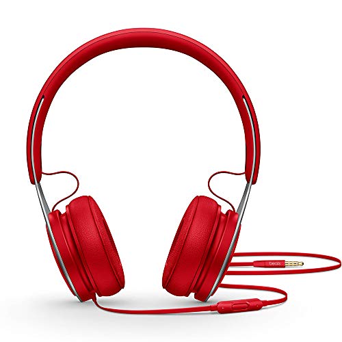 Beats EP Wired On-Ear Headphones - Battery Free for Unlimited Listening, Built in Mic and Controls - Red