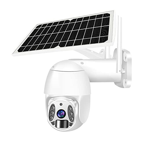 3G/4G LTE Outdoor Solar Powered Cellular Security Camera, Wireless Home Video Surveillance System, PIR Radar Motion Detection, No WiFi,Full-Color Night Vision 2-Way Audio, Pan Tilt, IP66