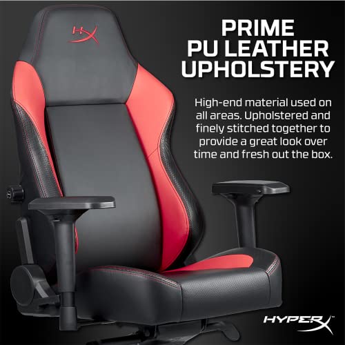 Hyperx Ruby Gaming Chair - Gamer Chairs for Adult - Video Game Chair for Office - Red Gamer Chairs - Silla Gaming Chair - Comfortable Computer PC Office Chair - Black Gaming Chair - Comfy Sillas Gamer