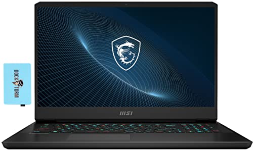 MSI Vector GP76-17.3" FHD 360Hz IPS Display Gaming Laptop (Intel i7-12700H 14-Core, 64GB RAM, 2x8TB PCIe SSD RAID 0 (16TB), RTX 3080 8GB, RGB Backlit KYB, WiFi 6, BT 5.2, HD Webcam, Win11Pro) w/Hub