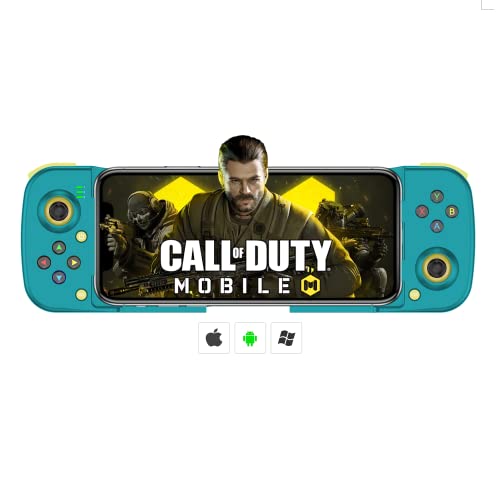 Mobile Game Controller for iOS iPhone 14/13/12/11/X, iPad, MacBook, Android Samsung, TCL, Tablet, PC, Steam Deck, Wireless Gamepad Joystick for Call of Duty, Apex, with Macro Programming -Direct Play