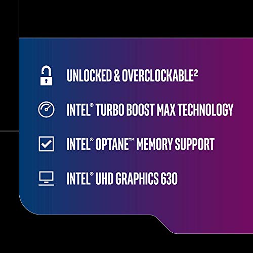 Intel Core i9 i9-9900K Octa-core (8 Core) 3.60 GHz Processor - Socket H4 LGA-1151 - Retail Pack - 8 GT/s DMI - 64-bit Processing - 5 GHz Overclocking Speed - 14 nm - 3 Number of Monitors Supported - I
